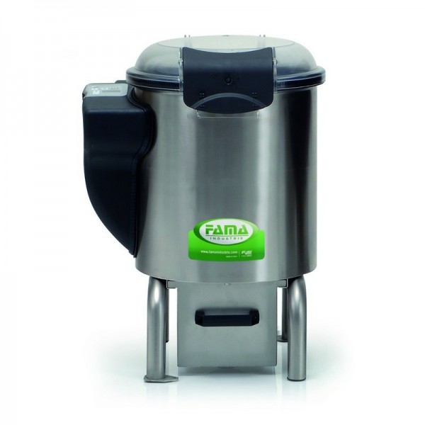Pelapatate elettrico professionale FP107 trifase con supporto standard, capacità 5kg - Fama industrie