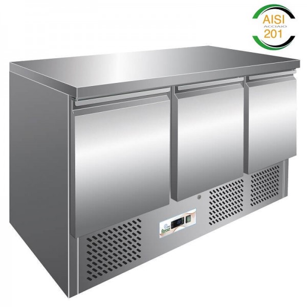 Saladette refrigerata Forcar-Forcold S903TOP-FC 3 porte positiva - Forcar Refrigerati