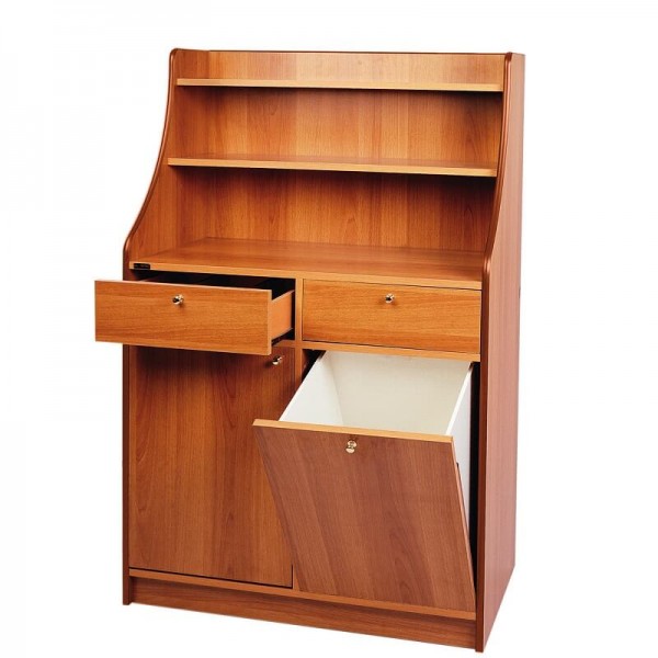 Tall hall cabinet with one door plus one hopper. ML3150 - Forcar Multiservice