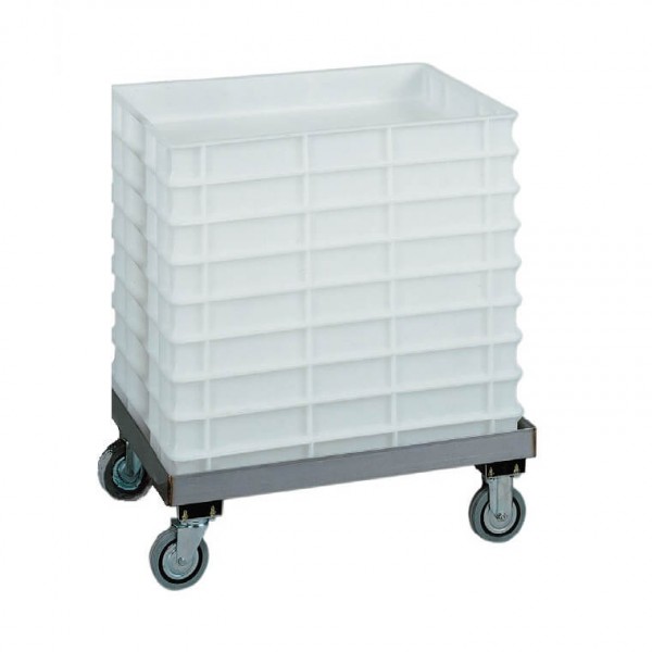 Stainless steel dough cassette trolley 60x40 - Forcar Multiservice