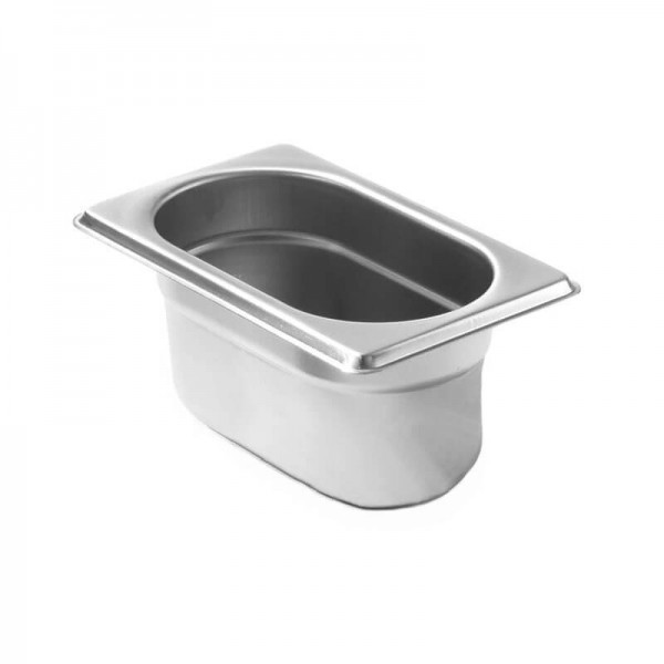 Bacinella Gastronorm GN1/9 in acciaio inox 176x108 mm - Forcar Multiservice