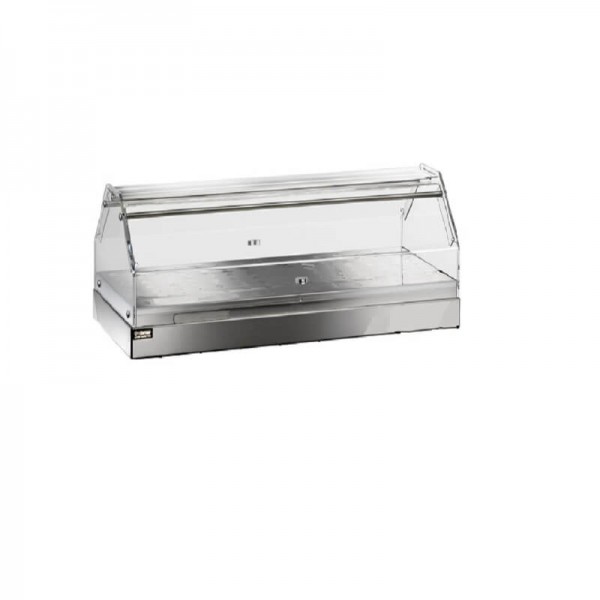 Vetrina neutra ad un piano, struttura in acciaio inox e plexiglass - Forcar Multiservice