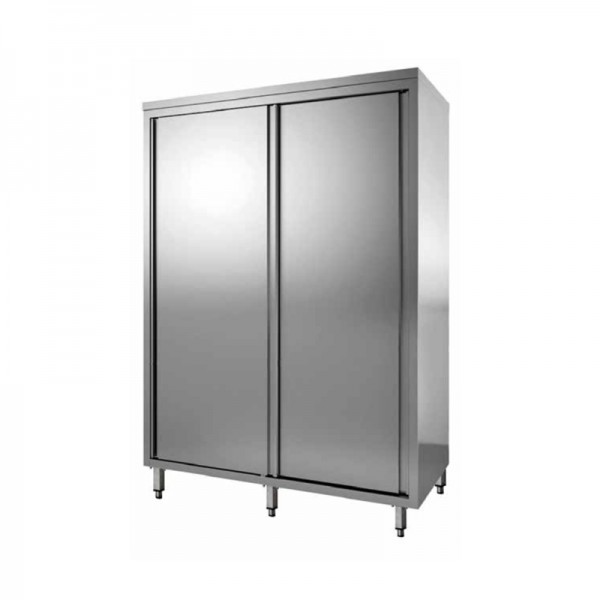 Armadi in acciaio inox con ante scorrevoli, profondità 60 cm - Forcar Inox
